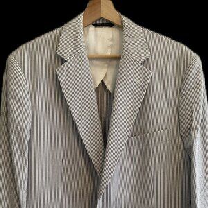 Brooks Brothers Men's Seersucker 1818 Suit Jacket - Classic Fit